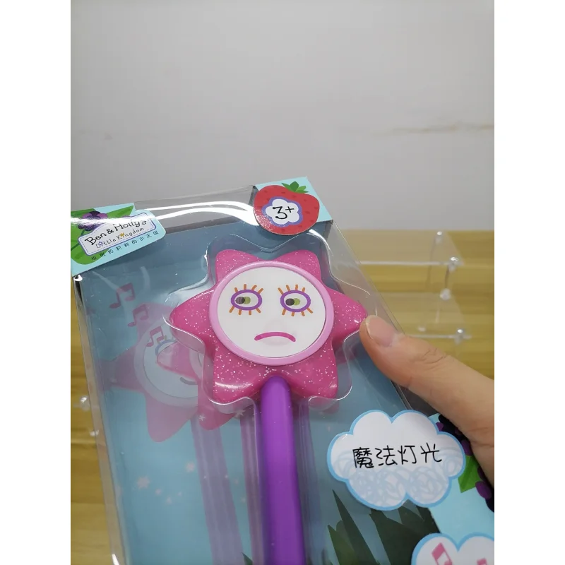 

Genuine Bend Holy Magic Wand Figure Sound Production Luminescence Doll Cute Model Children Present