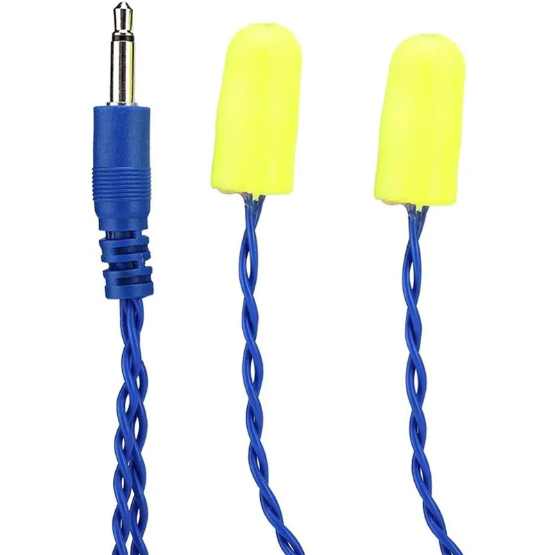 High Quality 3.5mm Rugged Radio Noise Cancelling Racing Foam Earbuds Mono Speaker Headphone Headset Cable Earphone Cord