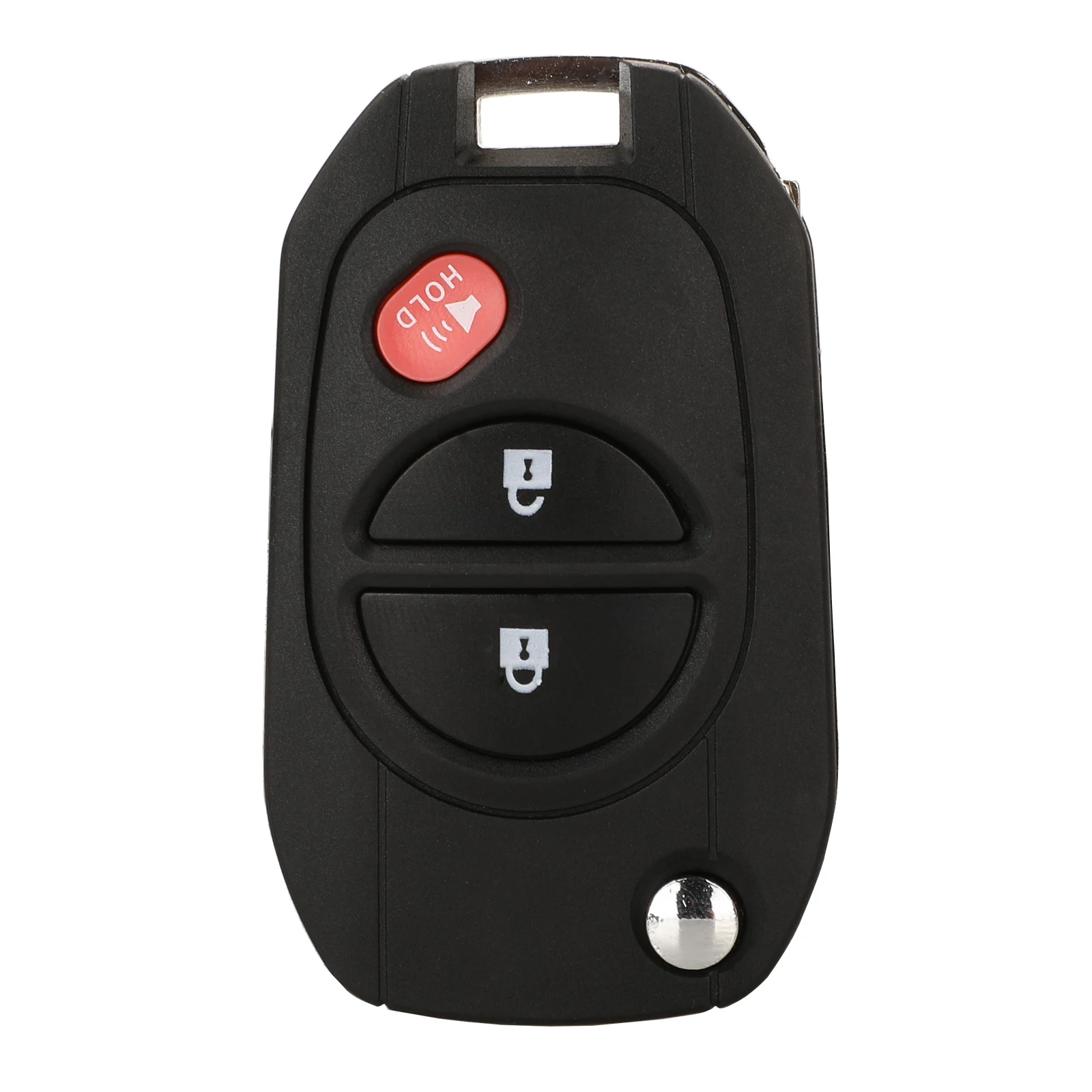 

Jingyuqin удаленный автомобильный ключ, модифицированный флип-брелок с 3 кнопками TOY43, чехол для Toyota Tacoma HIGHLANDER SEQUOIA Sienna Tundra