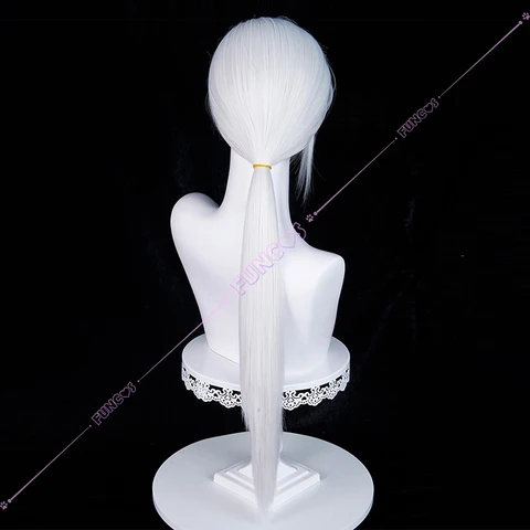 Косплей парик SILENT HILL Kotoyuki Tsuneki длинный серый серебристый белый