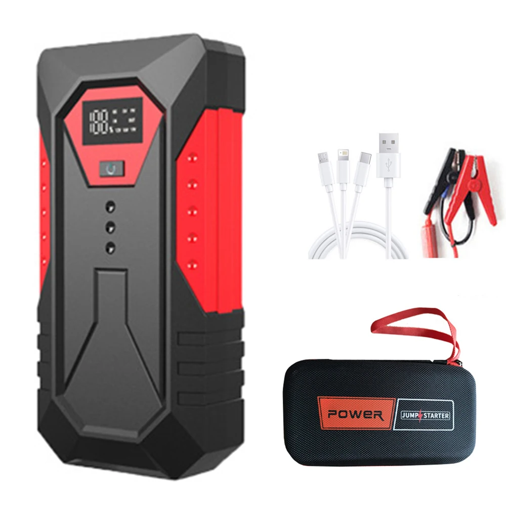 

New 22000mAh Portable Car Jump Starter Power Bank Car Booster Charger 12V Starting Device Petrol Diesel Car Emergency Booster