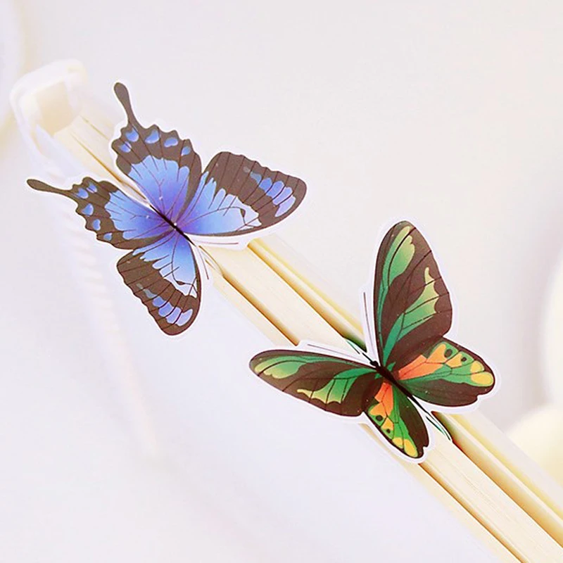 20шт. в форме бабочки Бумажная книга закладки-маркеры школьные офисные