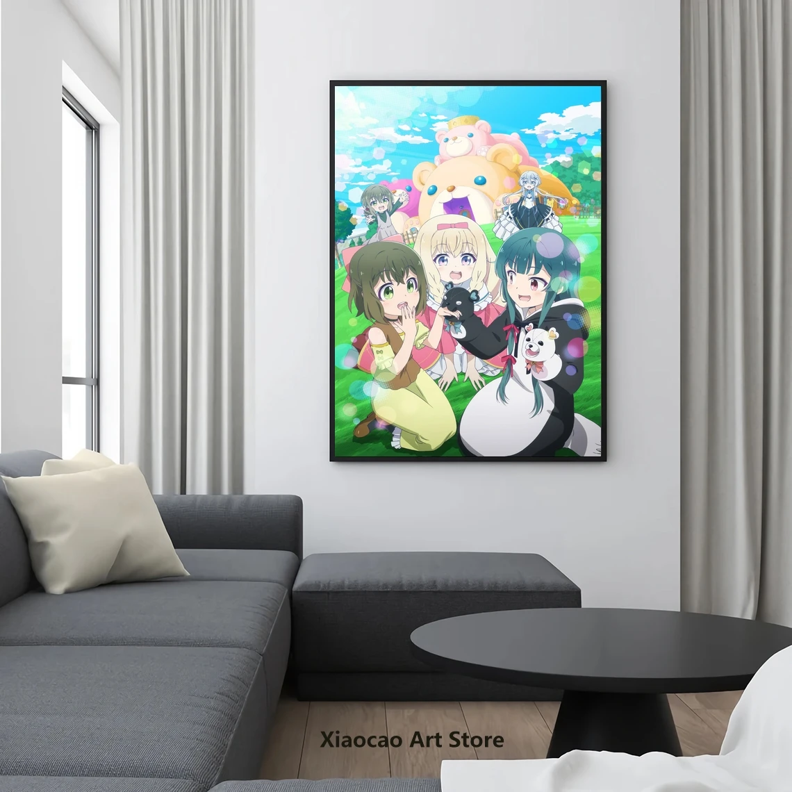 Yuna Kuma медведь японский классический фильм Холст плакат без рамки - купить по