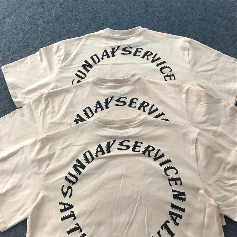 

Sunday CPFM top quality Service T-shirt Trust God Tee Men Hip-Hop Kanye West Women T Shirt Short Sleeve Holy Spirit