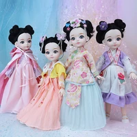 new ancient costume 30cm bjd doll 16 3d blue eyeballs up with makeup fashion princess dolls for girls gift play house diy toy