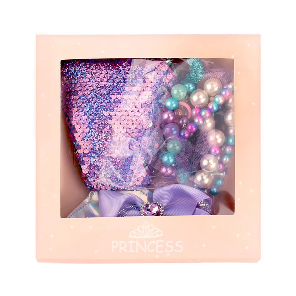 Детский Набор Аксессуаров Сказочная Принцесса С Узором Русалка - Браслет Серьги