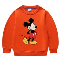 fall boys and girls clothes disney mickey mouse print long sleeve sweatshirt 2 10 years old childrens casual cotton sweatshirt
