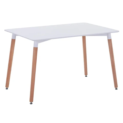 Современный квадратный прямоугольный боковой столик под заказ, недорогой деревянный обеденный стол из МДФ, Белый журнальный столик