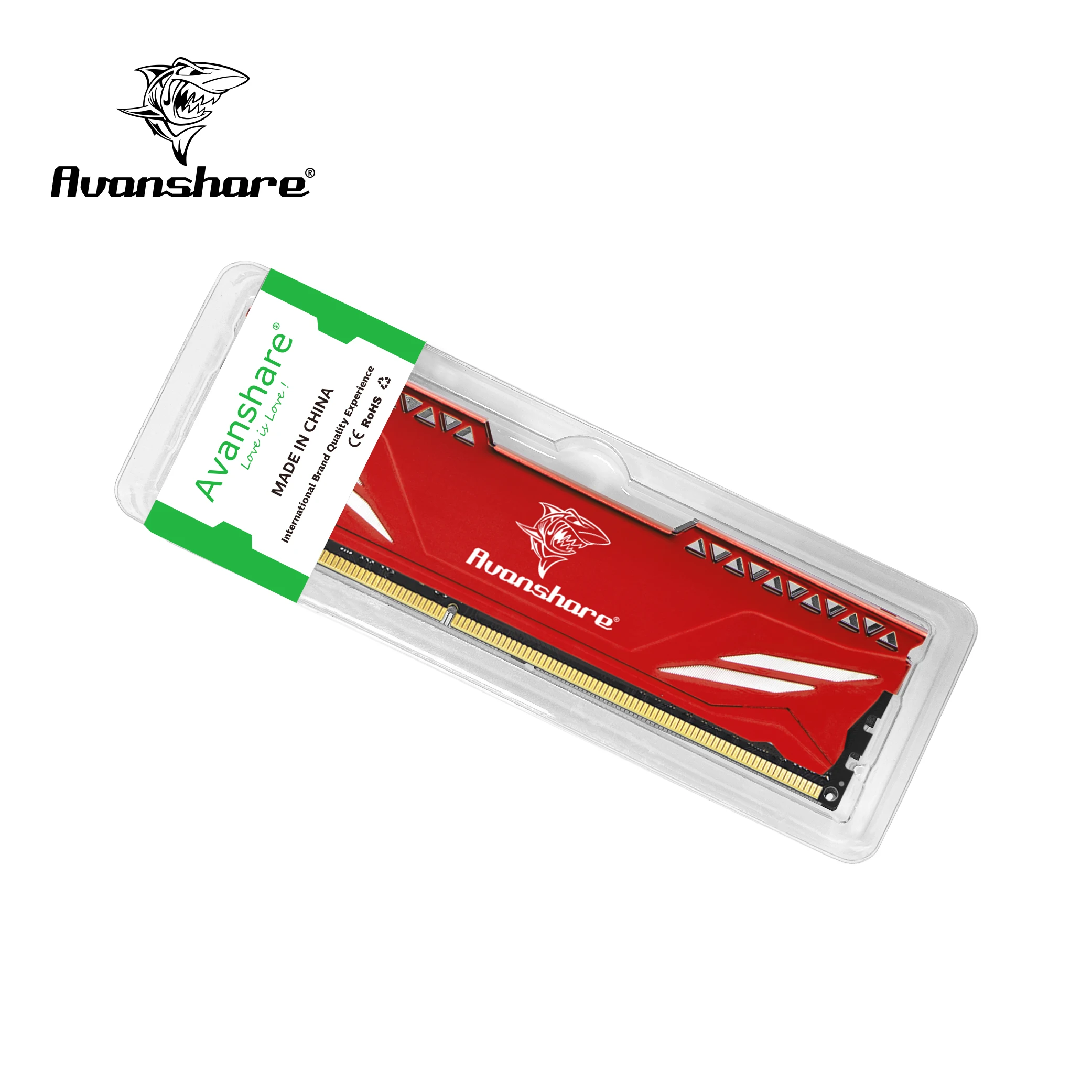 ОЗУ Avanshare DDR4 4 ГБ 8 16 32 2400 МГц 2666 3200 Память Dimm для настольного компьютера высокая