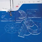 Новая линейка для квилтинга набор образцов для бытовой швейной машины 1 набор = 6 шт. # фотоаксессуары для шитья