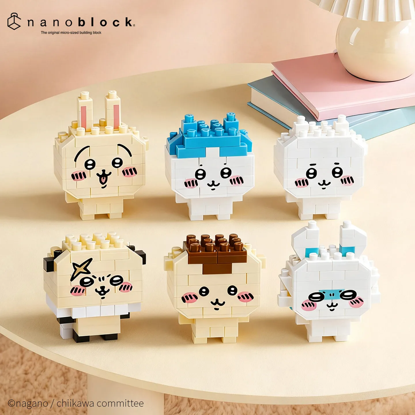 Фото Набор микро-блоков Nanoblock Chiikawa Usagi: миниатюрная модель, милая японская оригинальная мультяшная фигурка-головоломка, подарок №2