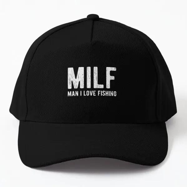 

Milf Man I Love бейсболка для рыбалки шляпа Рыба Весна Снепбек, Солнцезащитная однотонная мужская летняя шапка, Черная спортивная шапка