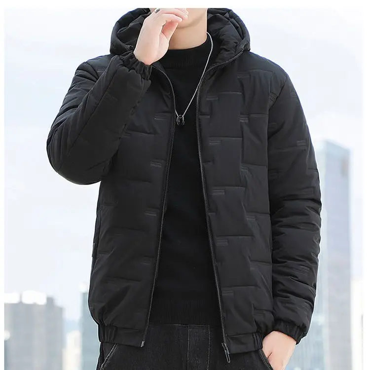 Men's Jacket Stand Collar Mens Parka Winter New Down Jacket Plus Velvet Warm Jackets Men Business Leisure Coat Youth Coats F23