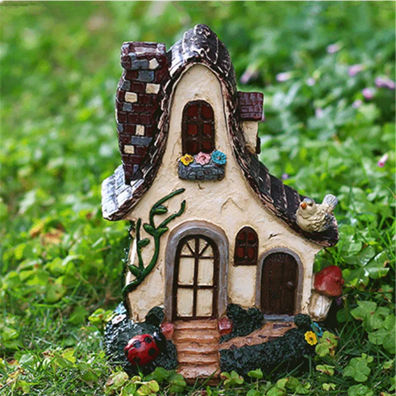 Садовый двор сказочный коттедж украшения для улицы подарок на день рождения