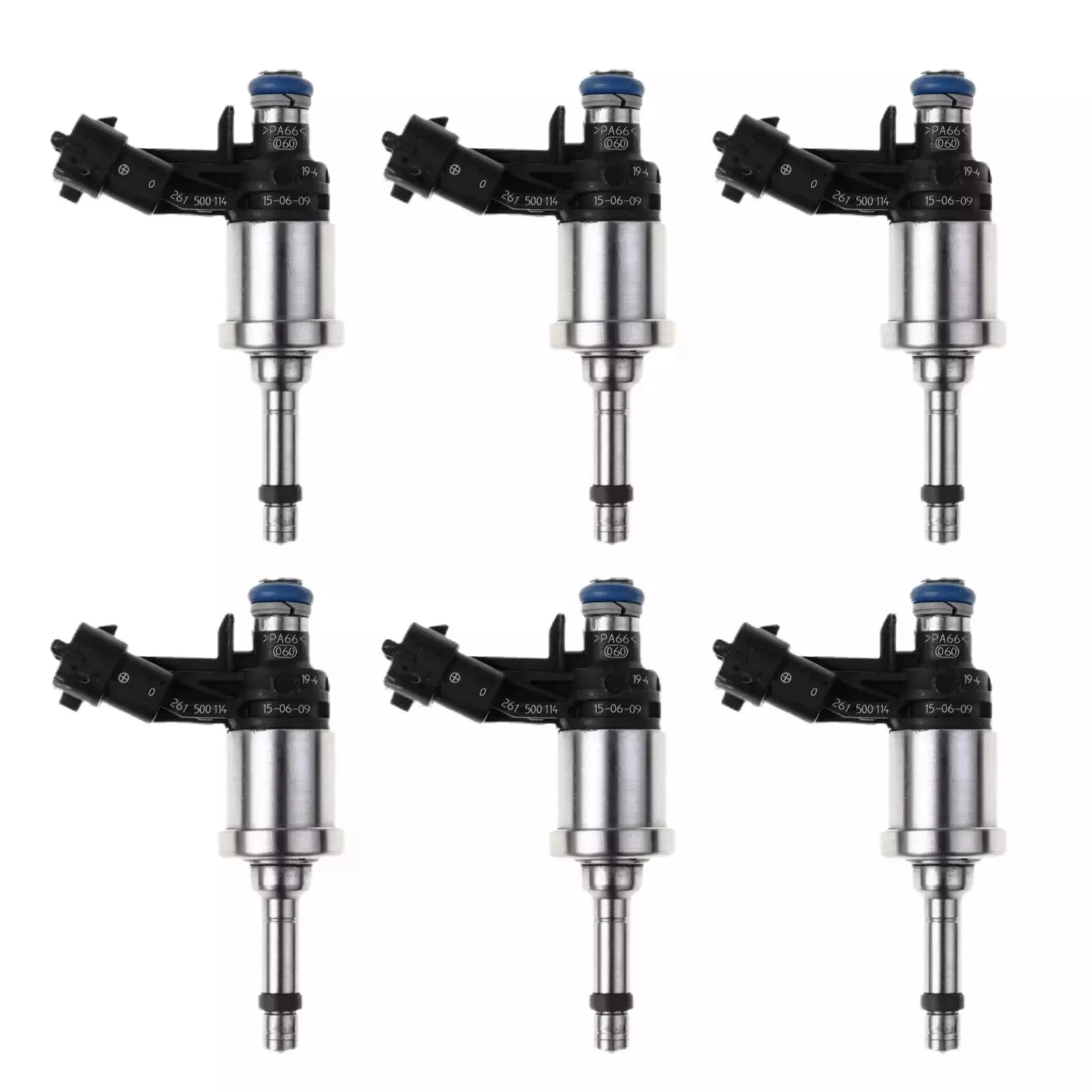 Фото 6x OEM 12638530 12632255 12611545 12669384 0261500114 Топливная форсунка для Chevrolet Camaro Traverse GMC Acadia CTS 3.6L Автозапчасти №2