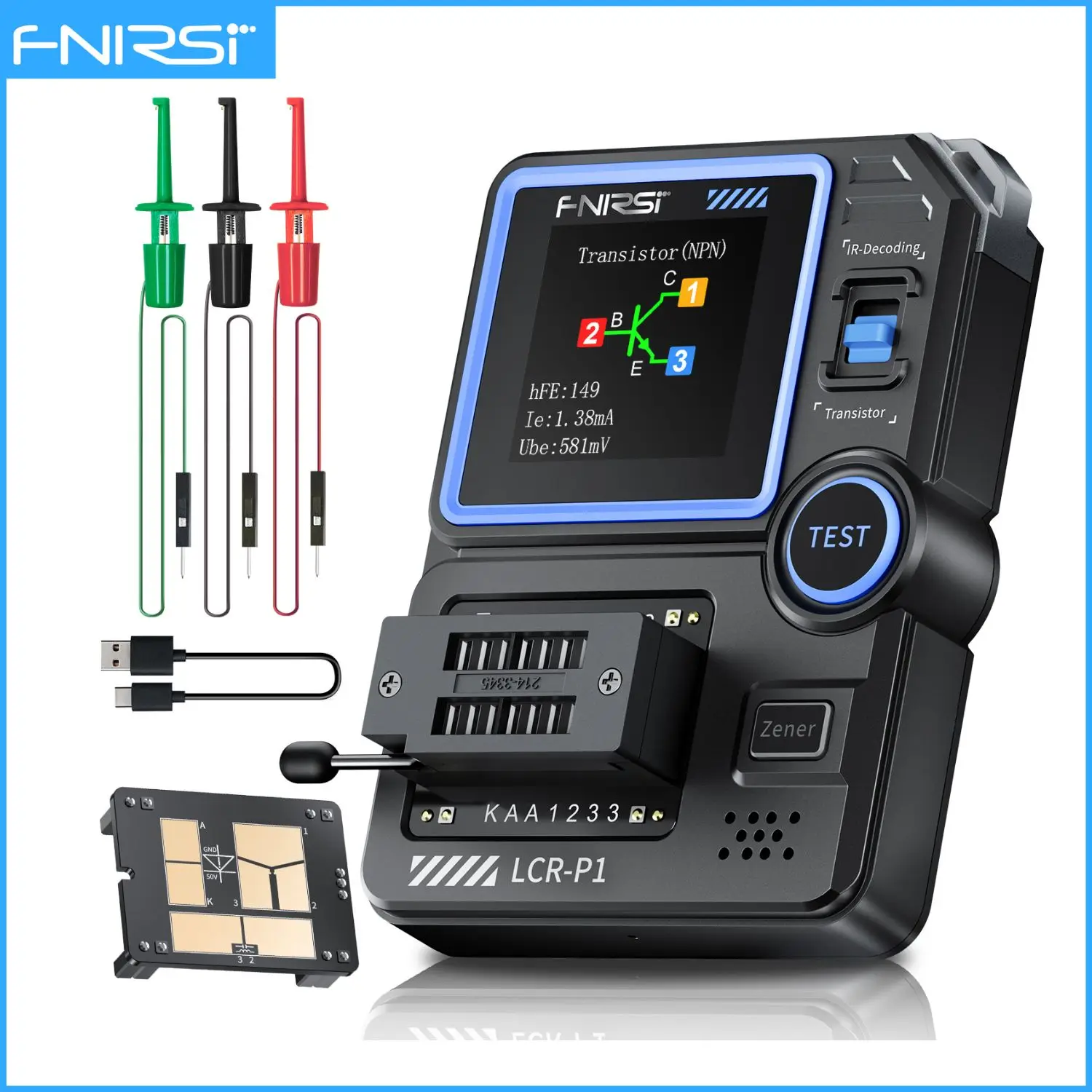 

FNIRSI LCR-P1 Тестер транзисторов