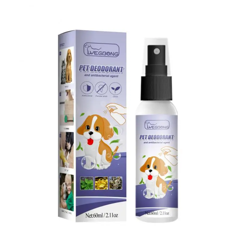 

Portable Pet Dog Cat Odor Deodorant Dog Pet Cat Deodorant Spray Dog Pet Cat Odor Liquid Spray 60ML