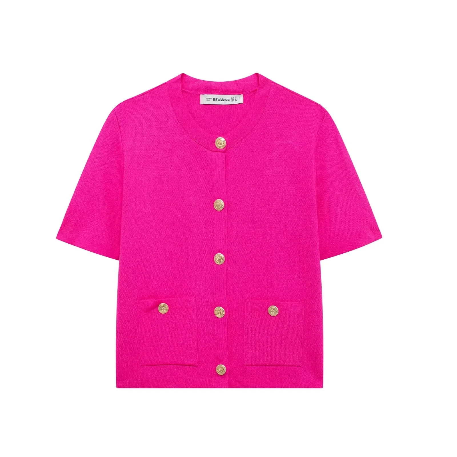 Женский трикотажный кардиган на пуговицах EDSA повседневный винтажный свитер с