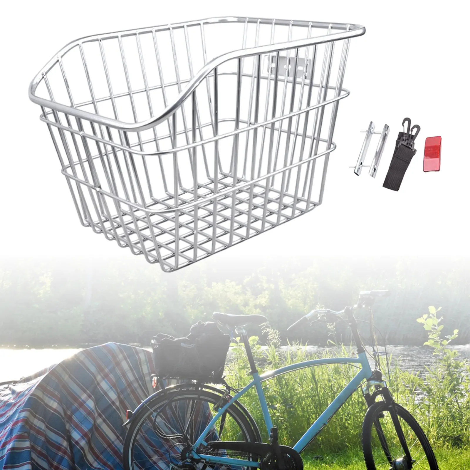 Задняя велосипедная корзина модная практичная грузовая стойка для пеших