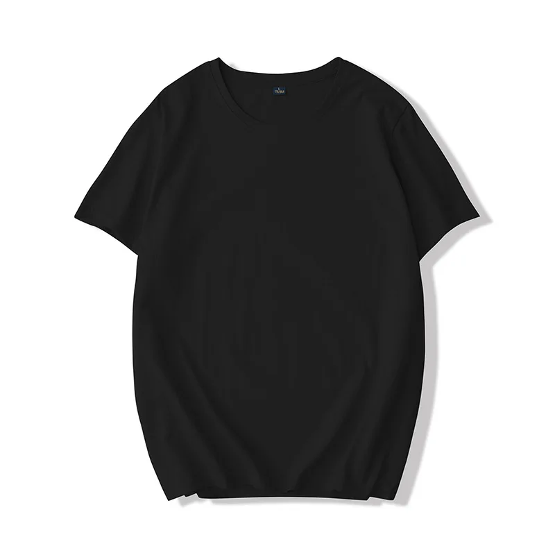 

Summer Simple Solid Color T-Shirt Fashion Round Neck Plus Size Casual Style Pure Cotton Soft and Comfortable Design Men T-Shirt