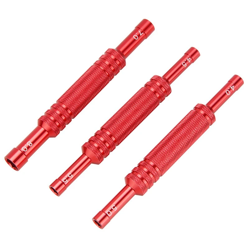 

Metal 4.0/4.5/5.0/5.5/7.0/8.0mm Hexagon Sleeve Screwdriver Hex Socket Wrench Tool for Axial SCX10 Traxxas TRX4 RC Car