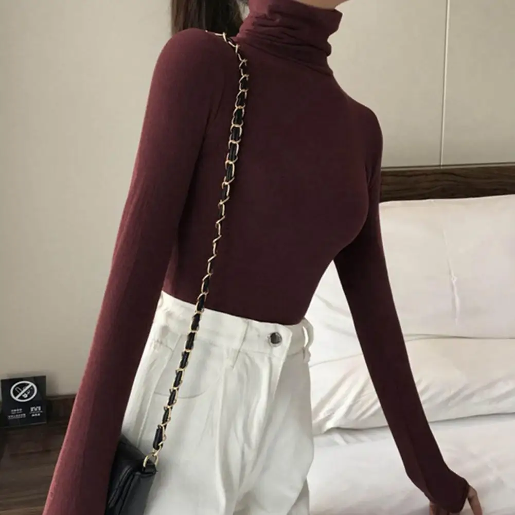 

Зимний базовый топ, дышащая удобная женская одежда, тонкий осенний базовый зимний топ, зимний топ для зимы