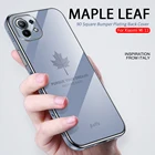 Роскошный чехол с Кленовым листом для телефона iPhone 13 12 11 Mini Pro Max 7 8 Plus Xs Max Xr, мягкий силиконовый защитный чехол-накладка для камеры