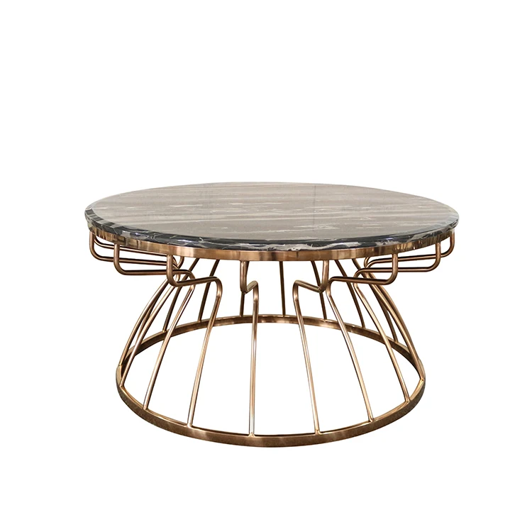 

Роскошная домашняя мебель для гостиной круглый черный мраморный журнальный столик