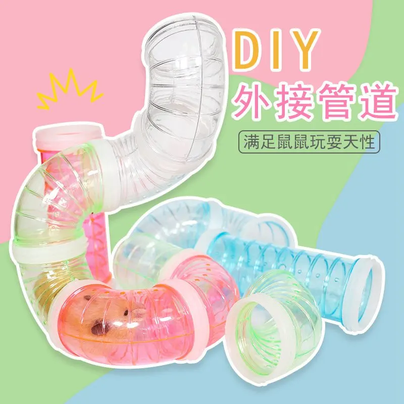 

Внешний туннельный хомяк, игрушки, пластиковые строительные инструменты, многофункциональный хомяк, клетка, аксессуары, трубопровод хомяк...