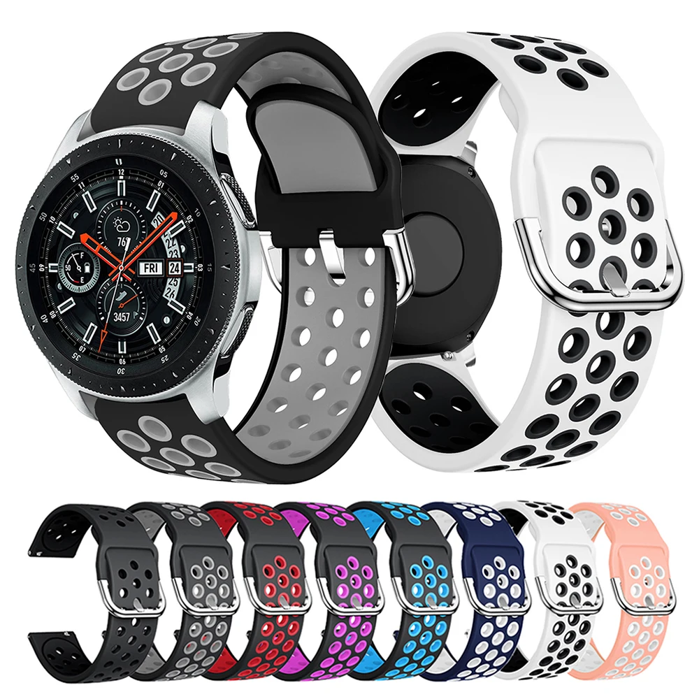 

Ремешок силиконовый для Samsung Galaxy Watch 46 мм Gear S3, спортивный сменный Браслет Для Xiaomi Huami Amazfit GTR 47 мм