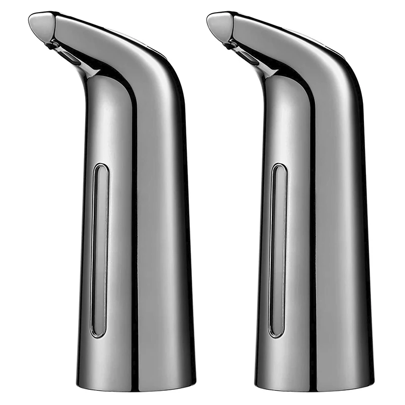 

2X Pressless Soap Dispenser, 400Ml Liquid Hands-Free Infrared Sensor Electric Auto Soap Dispenser