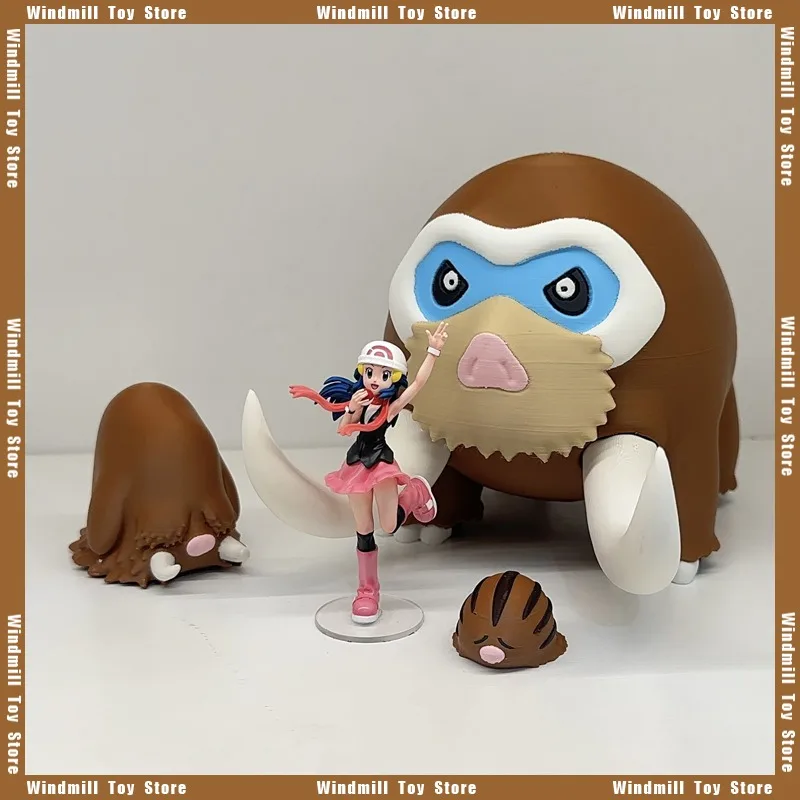 Фото 3D печать масштаб 1/20 World Swinub Piloswine Mamoswine Pokémon игра периферийные устройства PLA коллекция модель настольный орнамент украшение №1
