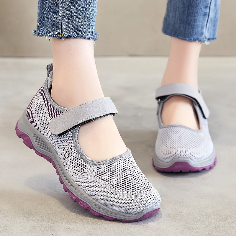 Sports Shoes Woman Spring Summer 2023 Flat Platform Sneakers Luxury Designer Black Women Casual Running Medical Mesh Comfortable