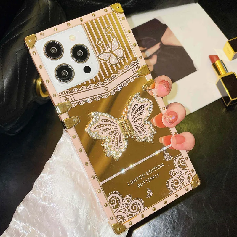

Butterfly Bling Glitter Case For iPhone 13 11 14 Pro Max 12 XS Max X XR 7 8 Plus 15 Plus Cases Luxury Shockproof Soft Cover