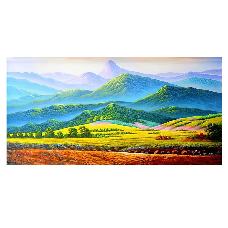 

05286016 Digital oil painting hand-colored oil paint bedroom decorative painting oil painting hanging painting