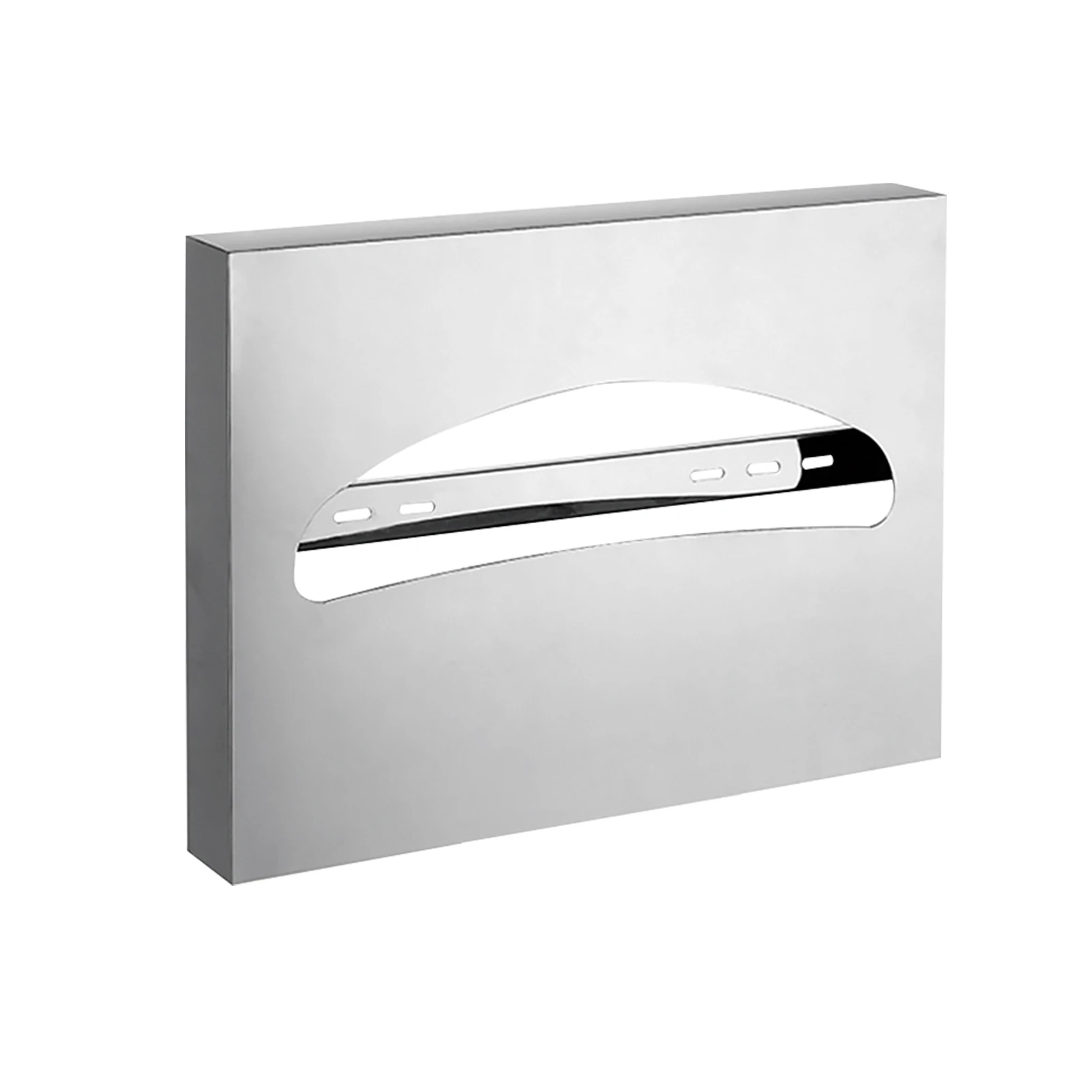 

Reusable Hotel Rustproof Stainless Steel Accessories Toilet Seat Cover Dispenser Universal Easy Use Home Bathroom Wall Mounted