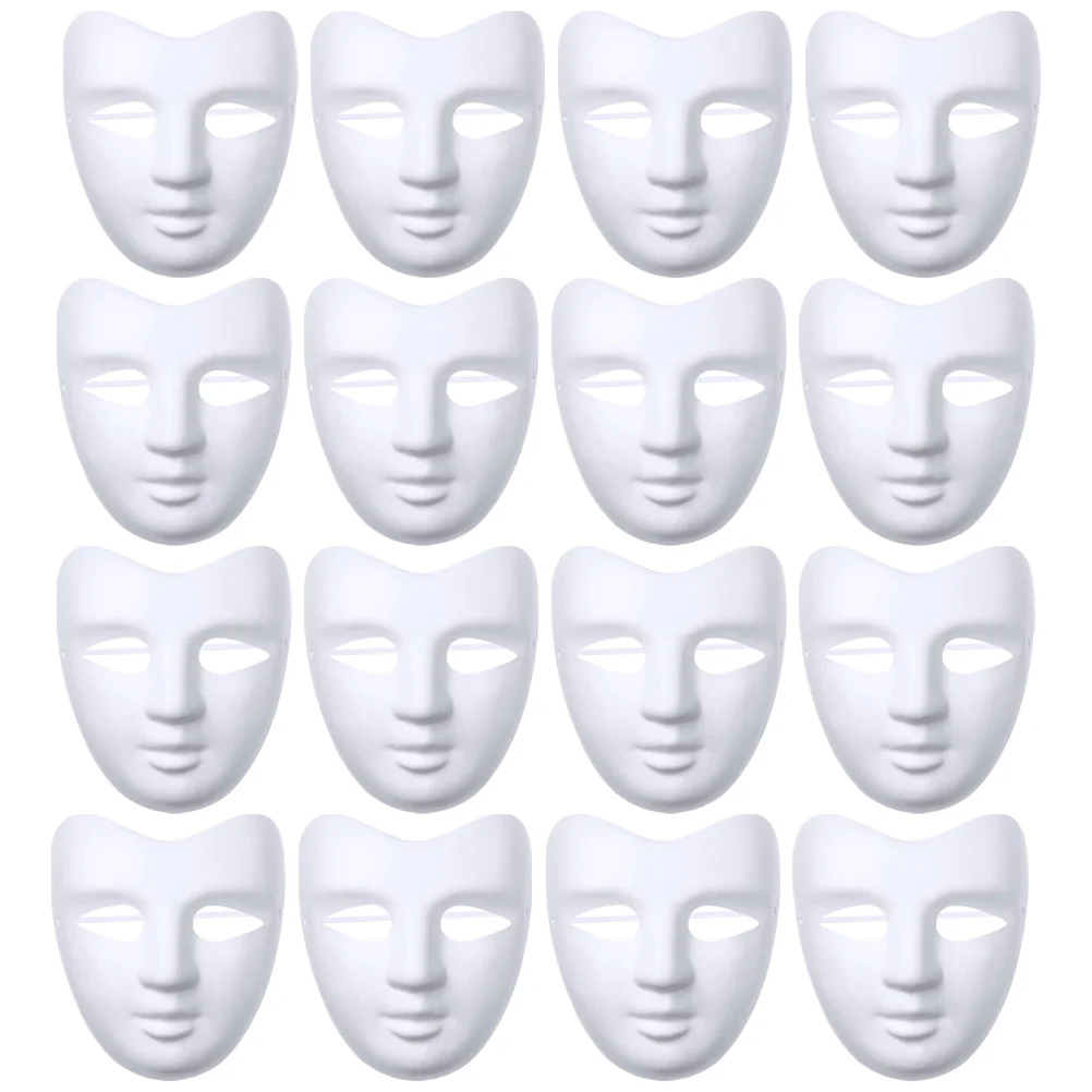 

Masquerade Unfinished Mask Hand Painting Blank Cosplay Paintable DIY Masks Paper