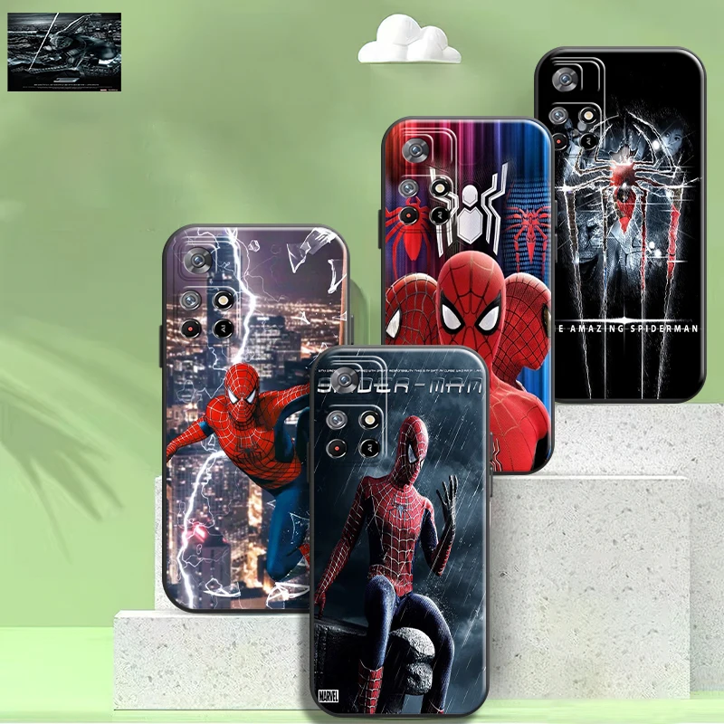 

Spiderman Avengers For Xiaomi Redmi 10 9 9T 9A 9AT 9C Redmi Note 11 11T 11S 10 10S 10T 9 9S Pro 5G Phone Case TPU Coque Back