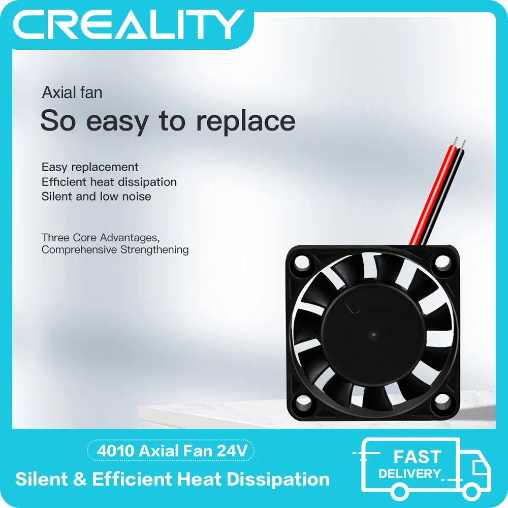 

Original CREALITY 3D Printer Parts 4010 Axial Fan 24V Efficient Heat Dissipation For Ender 3/Ender 5 Series Hotend/Motherboard