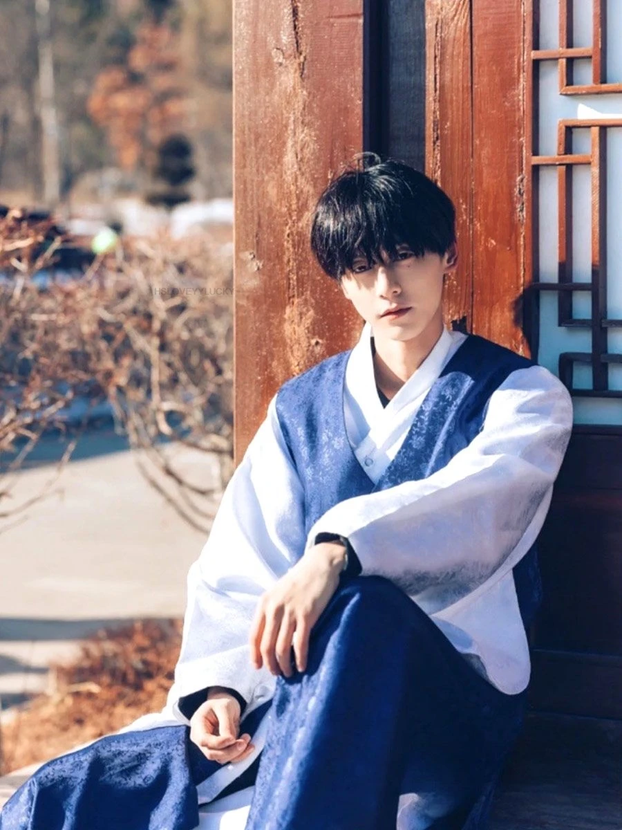 Корейский ханбок традиционный корейский стиль свадебный костюм атласная