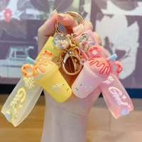creative ice cream key chain personalized key chain pendant fashion gift kawaii car accessories key chain plush
