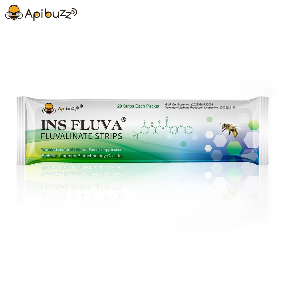 Apibuzz Ins Fluva Fluvalinate 20 полосок Anti Bee Varroa Mite инструмент для пчеловодства |