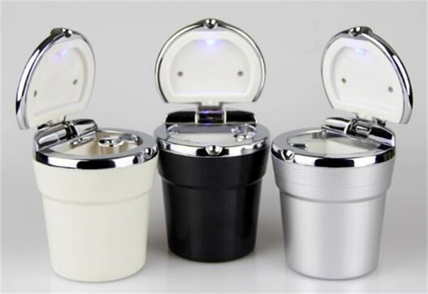 

Универсальная Портативная автомобильная пепельница со светодиодсветильник, универсальный держатель сигарет, миниатюрный Стайлинг автомобиля