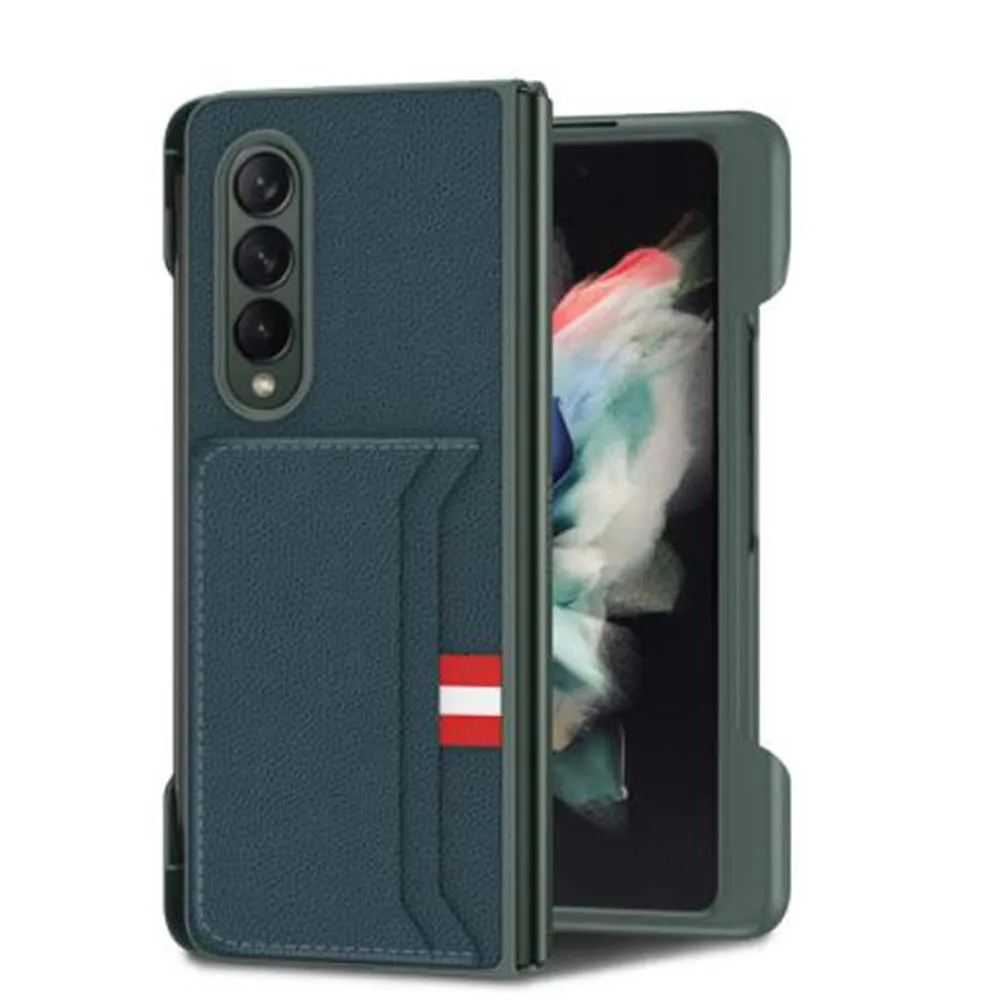 

PU Leather Protective Cover Case for Galaxy Fold 3 5G Phone Case With Side Pen Slot