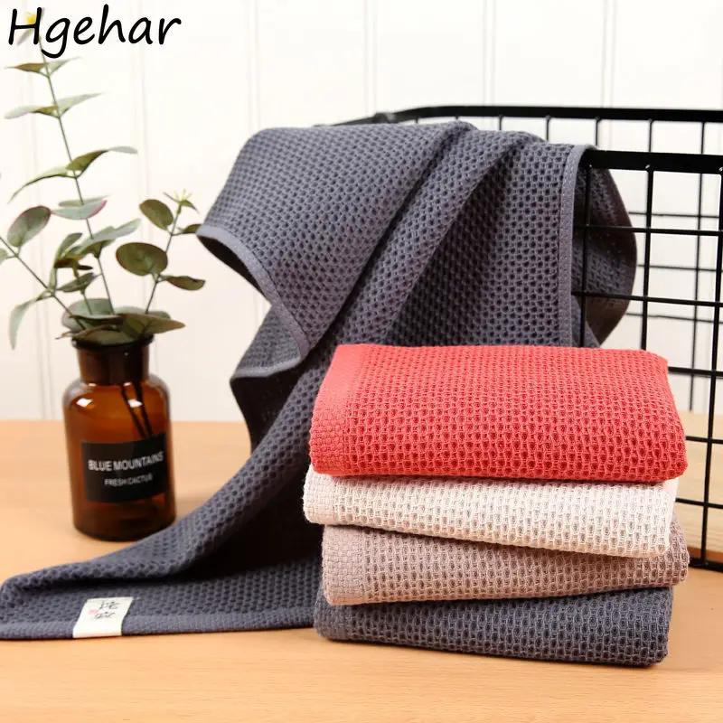 

Face Towels Square 34x34cm Soft Absorbent Quick Drying Bathroom Plain Washcloth Breathable Hair Hand Travel Durable Household