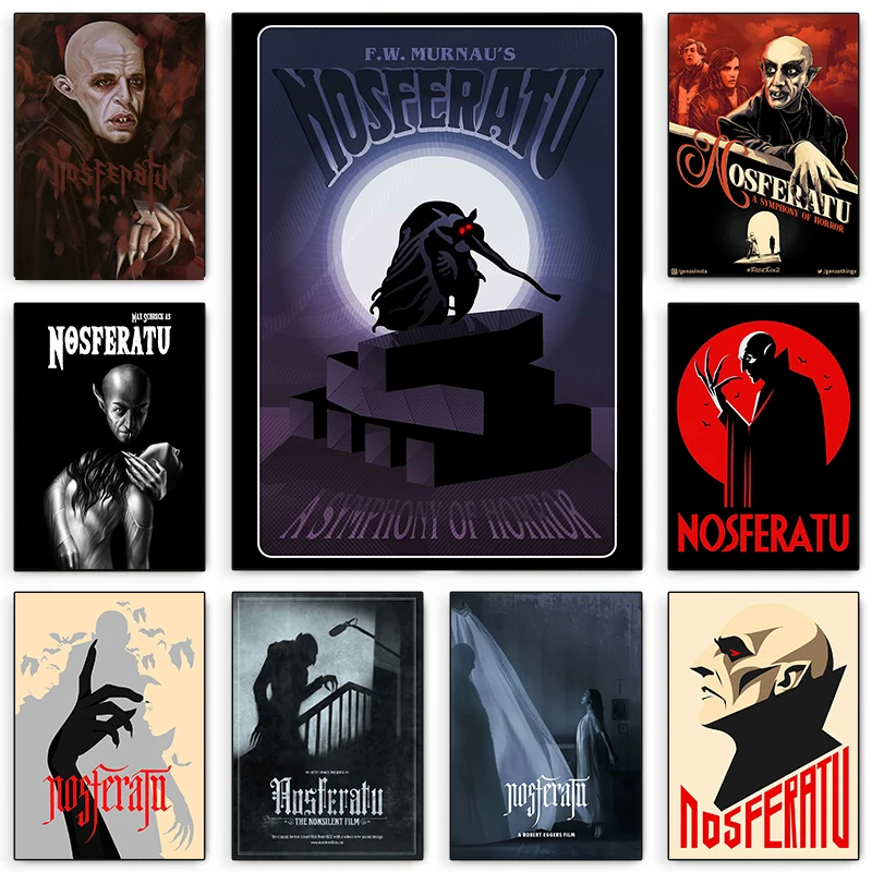 Фильм ужасов Nosferatu современные постеры с фильмами печать на холсте настенная