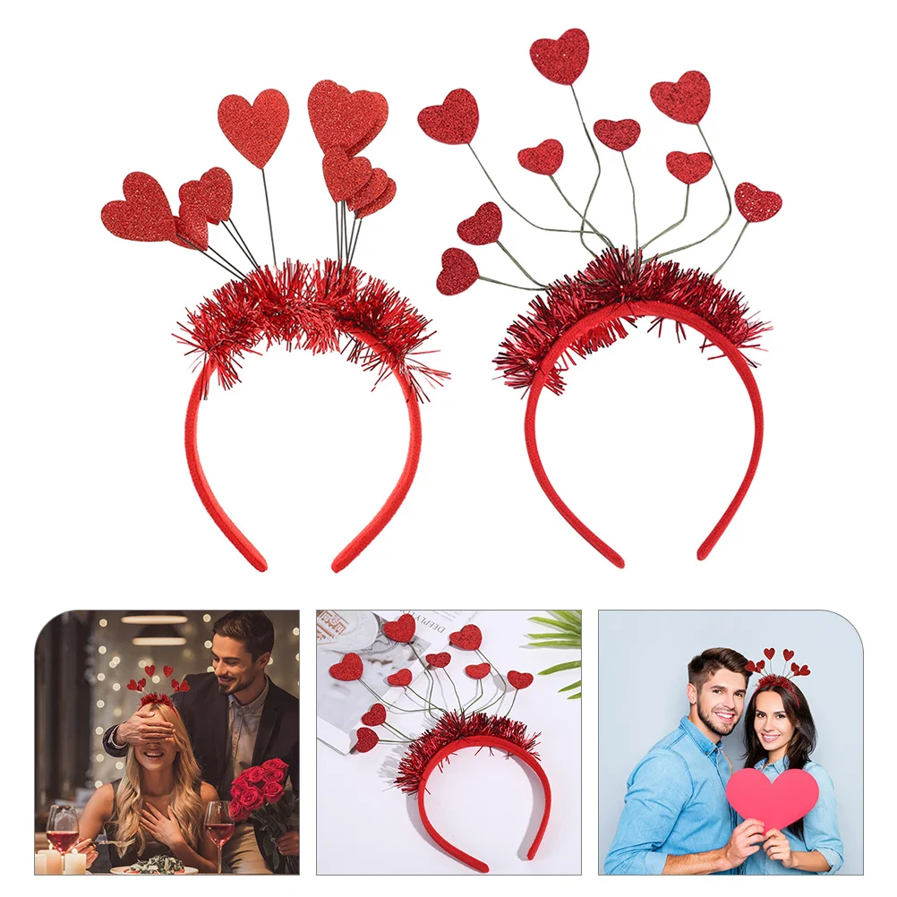 

Party Headband Heart Supplies Hair Valentine Day Birthday Props Tiara Loving Hairband Wedding Accessories Valentines Bopper