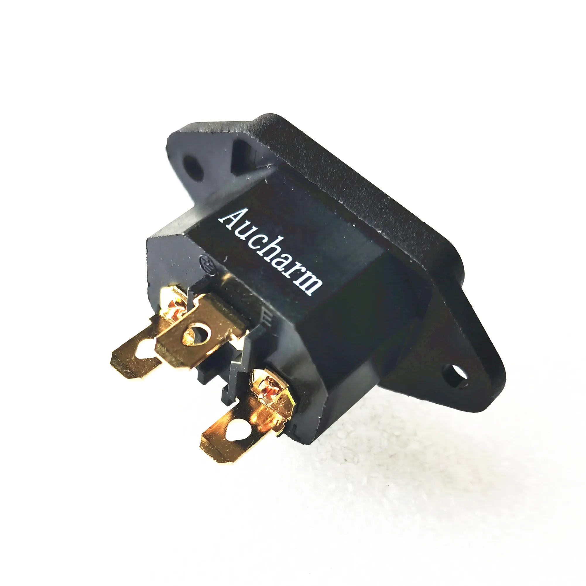 Гнездо питания переменного тока IEC входной порт 250 В 10 А позолоченная медь и