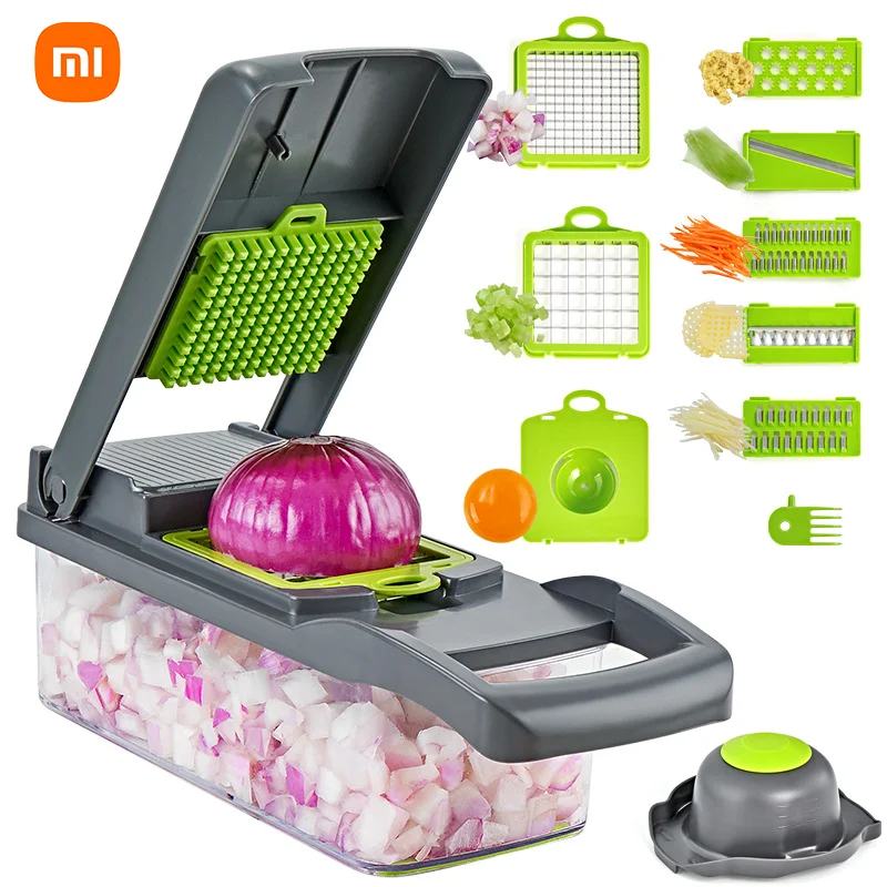 

Xiaomi Youpin Multi-Function Vegetable Chopper Household Potato Grater Dicer Kitchen Supplies Grater Slicer Chopping Artifact