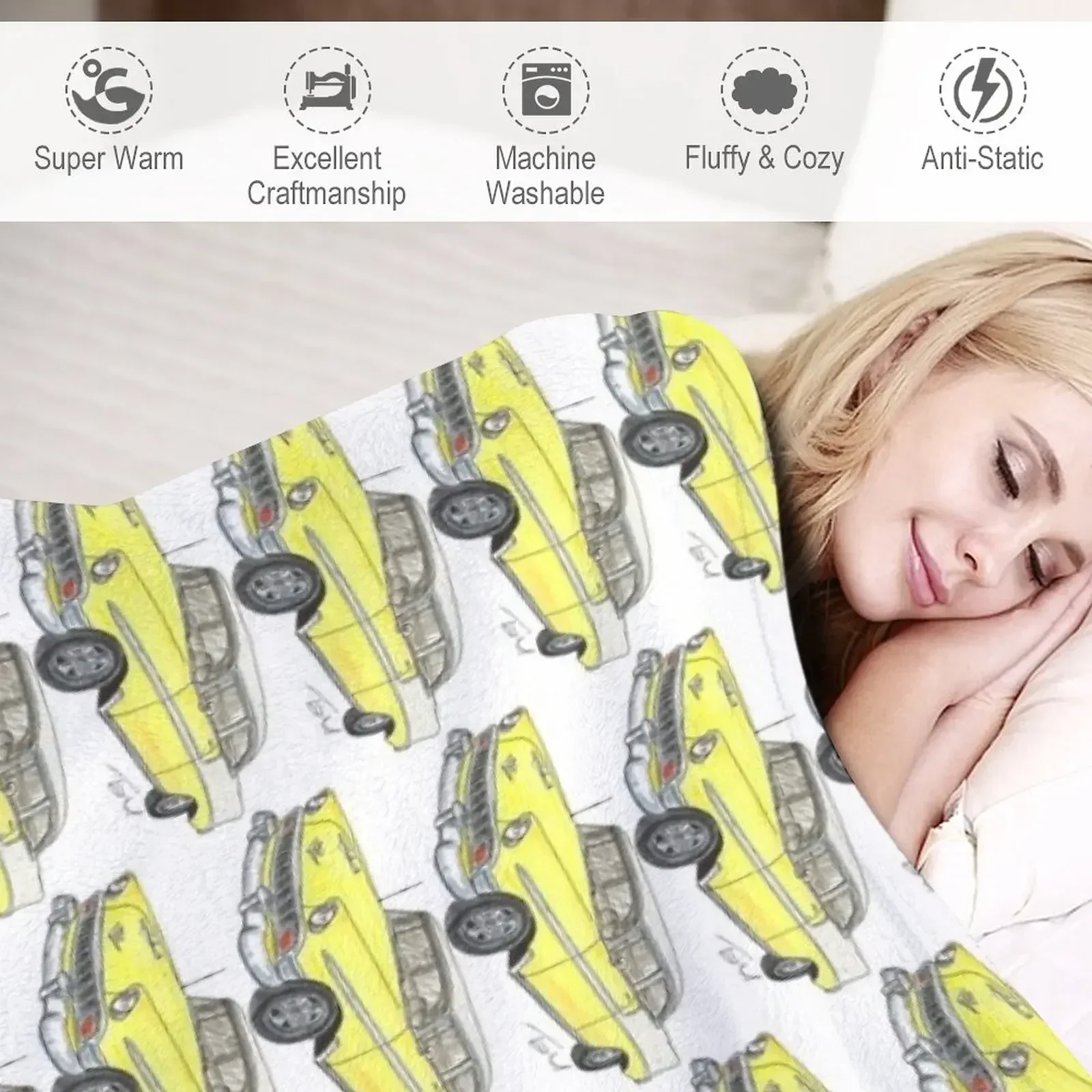 Бело-желтое одеяло Belair 1956 с 2 дверями модное летнее покрывало одеяла для сна